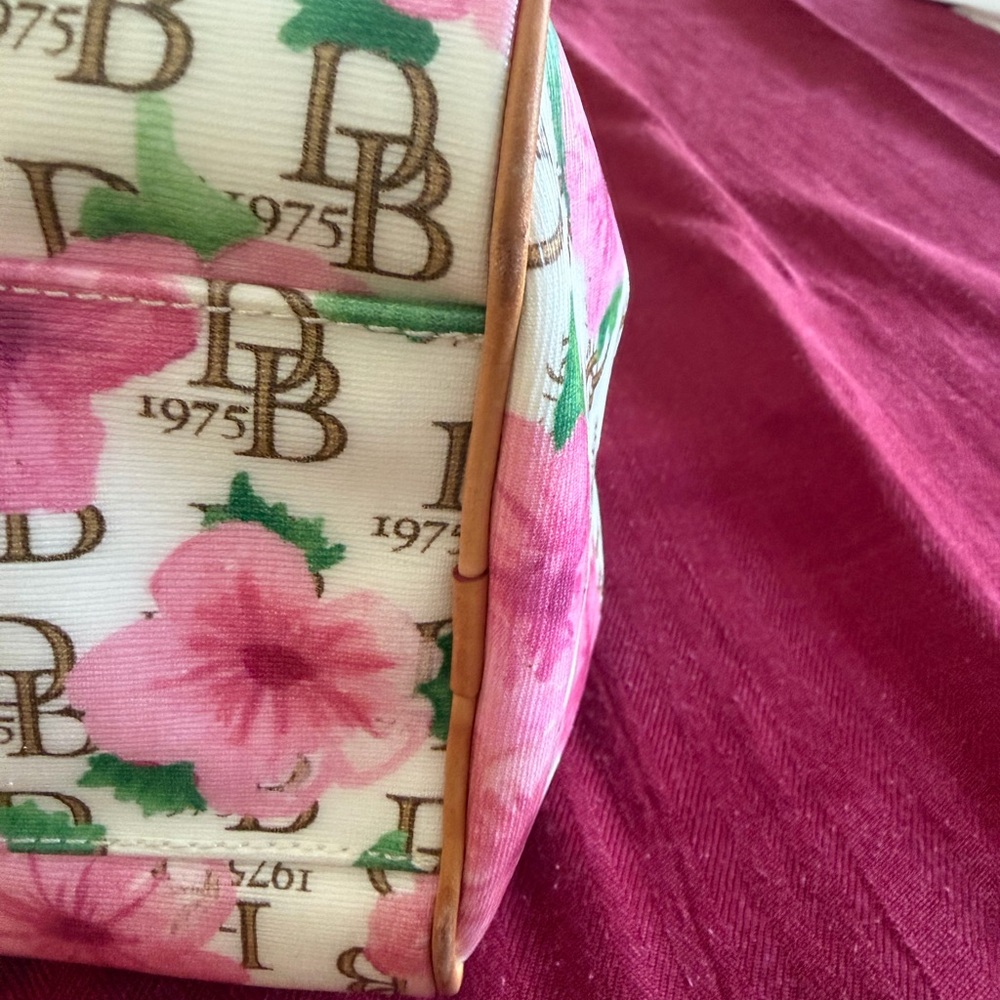 Dooney & Bourke Pink Floral Satchel - Picture 5 of 8